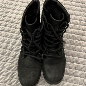 Clarks Dark Combat Boots